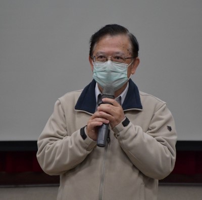 黃宏斌校長出席營隊活動為社團幹部們打氣及勉勵。