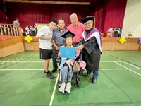  克服身體侷限完成學業　聖約翰科大李瑜光獲堅毅勤學獎 

